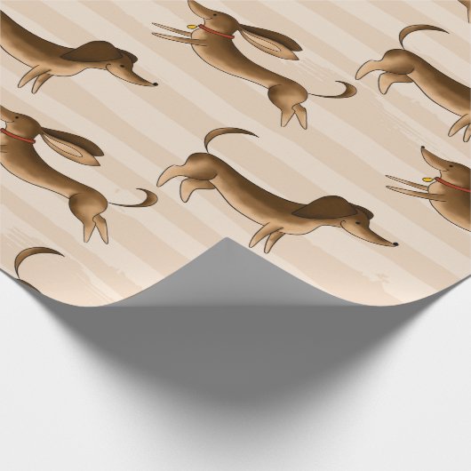 Dackel Geschenkpapier (Ecke)