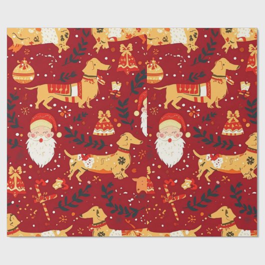 Dackel Geschenkpapier (Flach)