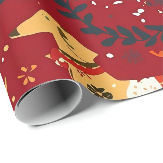 Dackel Geschenkpapier (Rolleneckpunkt)