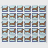 Dackel Geschenkpapier (Flach)