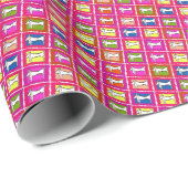 Dackel Geschenkpapier (Rolleneckpunkt)