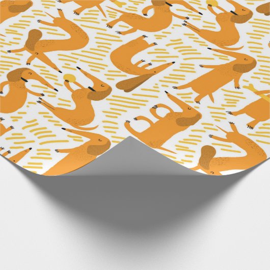 Dackel Geschenkpapier (Ecke)