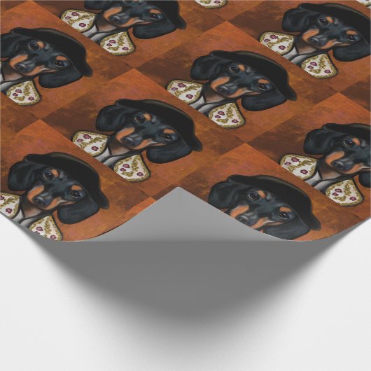 DACKEL GESCHENKPAPIER (Ecke)