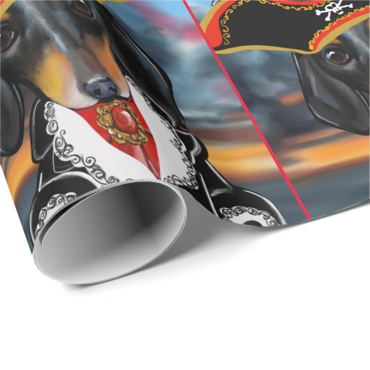 DACKEL GESCHENKPAPIER (Rolleneckpunkt)