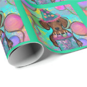 Dackel Geschenkpapier (Rolleneckpunkt)