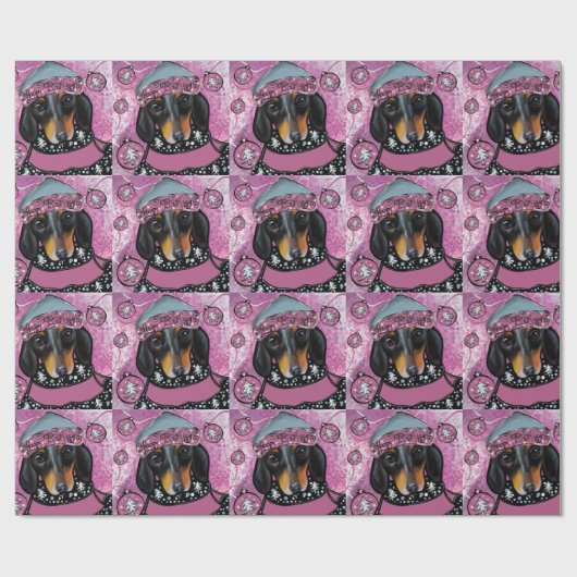 DACKEL GESCHENKPAPIER (Flach)