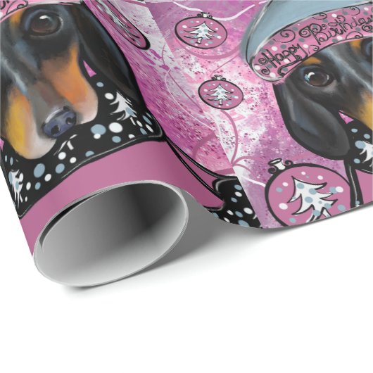 DACKEL GESCHENKPAPIER (Rolleneckpunkt)