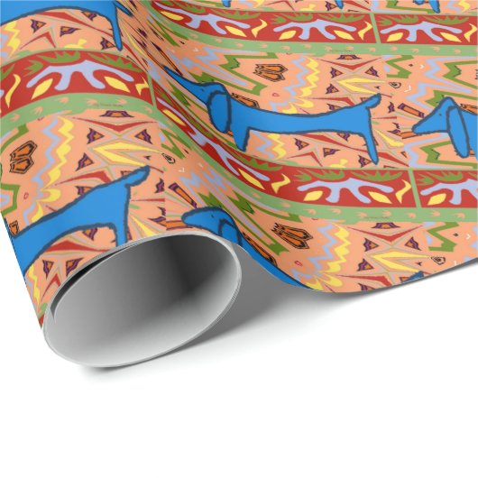 Dackel Geschenkpapier (Rolleneckpunkt)