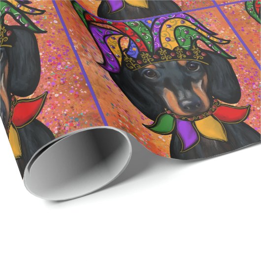 DACKEL GESCHENKPAPIER (Rolleneckpunkt)