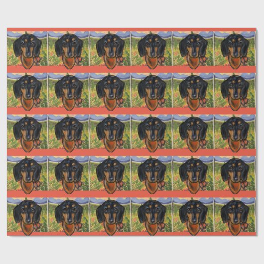 DACKEL GESCHENKPAPIER (Flach)