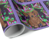 Dackel Geschenkpapier (Rolleneckpunkt)