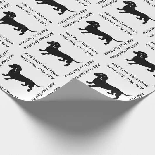 Dackel Geschenkpapier (Ecke)