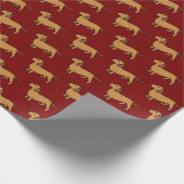 Dackel Geschenkpapier (Ecke)