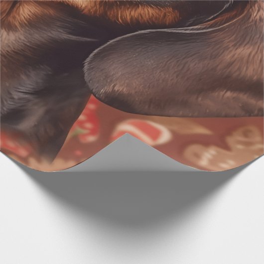 Dackel Geschenkpapier (Ecke)