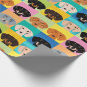 Dackel Geschenkpapier (Ecke)