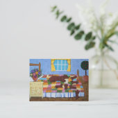 Dackel-Geschichten-Zeit-Geschäfts-Karte Visitenkarte (Stehend Vorderseite)