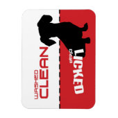 Dackel, Geschirrspülmaschine Magnet - geleckt saub (Vertikal)