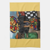 Dackel Geschirrtuch (Vertikal)