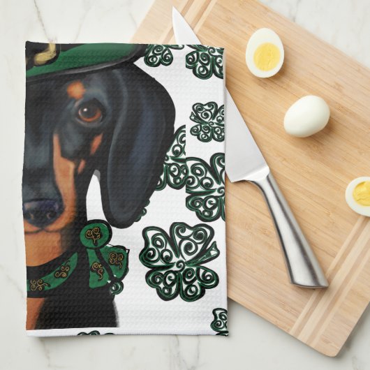 DACKEL GESCHIRRTUCH (Viertel Falte)