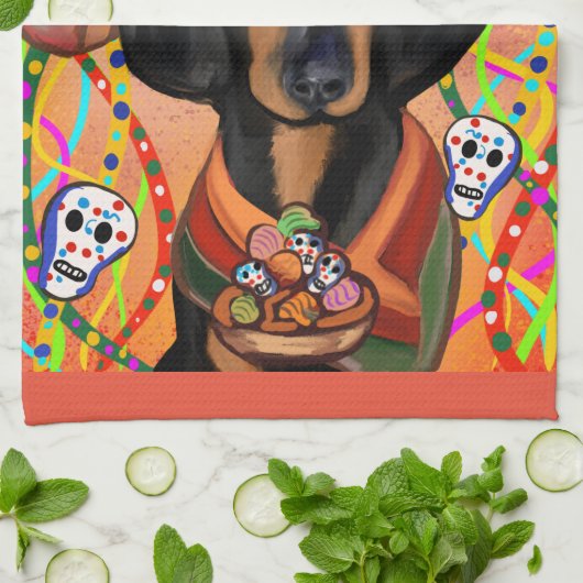 DACKEL GESCHIRRTUCH (Gefaltet)