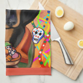 DACKEL GESCHIRRTUCH (Viertel Falte)