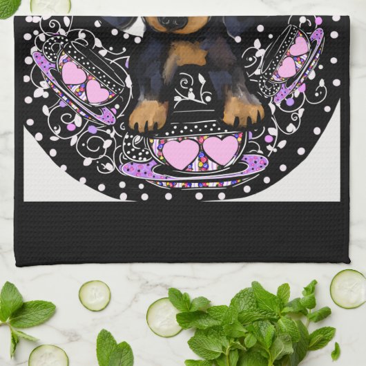 DACKEL GESCHIRRTUCH (Gefaltet)