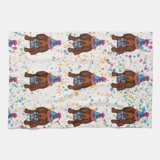 Dackel Geschirrtuch (Horizontal)