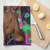 Dackel Geschirrtuch (Viertel Falte)