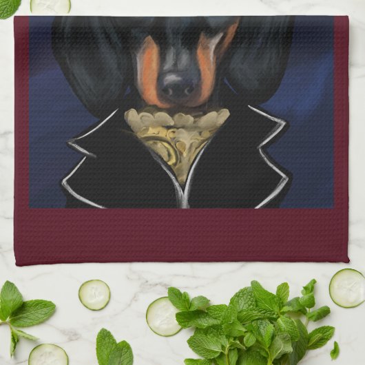 DACKEL GESCHIRRTUCH (Gefaltet)