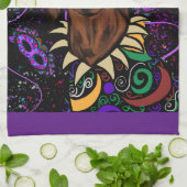 Dackel Geschirrtuch (Gefaltet)