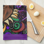 Dackel Geschirrtuch (Viertel Falte)