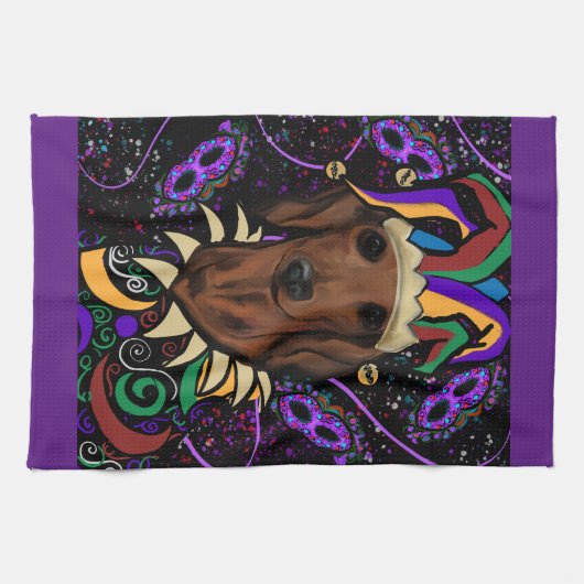 Dackel Geschirrtuch (Horizontal)