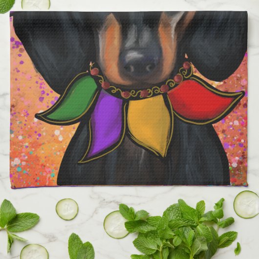 DACKEL GESCHIRRTUCH (Gefaltet)