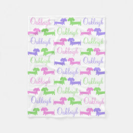 Dackel Geschlecht neutrales Kinderzimmer Lücke Fleecedecke