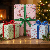 Dackel gestohlen Weihnachtsbaumleuchten schmutzig Geschenkpapier Set