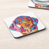 Dackel-Getränk-Untersetzer Getränkeuntersetzer (Linke Seite)