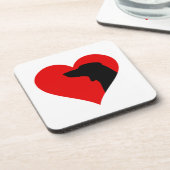 Dackel Getränkeuntersetzer (Linke Seite)