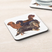 Dackel Getränkeuntersetzer (Linke Seite)