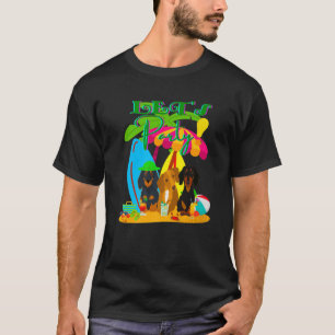 DACKEL GIFT FUNNY DACKEL DOG LET'S PARTY SOMMER T-Shirt
