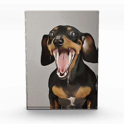 Dackel Ging Dackel Geburtstagspender Fotoblock (Vorderseite)