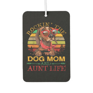 Dackel Glasses Rockin Hund Mama Geschenk für Tante Autolufterfrischer