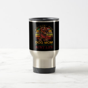 Dackel Glasses Rockin Hund Mama Geschenk für Tante Reisebecher