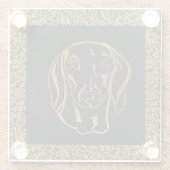 DACKEL GLASUNTERSETZER (Rückseite)