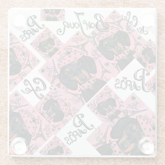 DACKEL GLASUNTERSETZER (Rückseite)