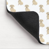 Dackel (glatt, creme) mousepad (Ecke)