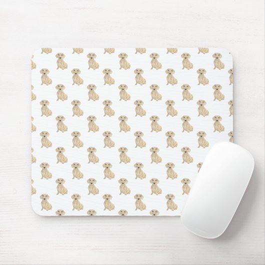 Dackel (glatt, creme) mousepad (Mit Mouse)