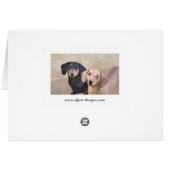 Dackel (glatt) Gemälde - Originale Hundekunst (Rückseite Horizontal)