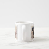 Dackel (glatt) Gemälde - Originale Hundekunst Espressotasse (Rückseite)