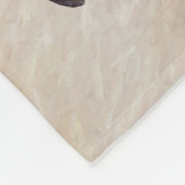 Dackel (glatt) Gemälde - Originale Hundekunst Fleecedecke (Ecke)