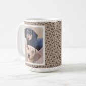 Dackel (glatt) Gemälde - Originale Hundekunst Kaffeetasse (Vorderseite Links)